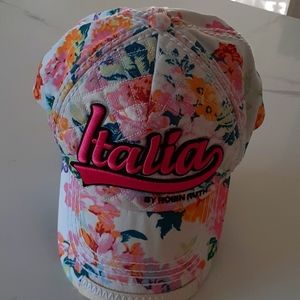 Ruth Robin Floral Embroidered Italia cap